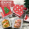 ZMLM Christmas Foil Containers with Lids: 36 PCS Rectangular Foil