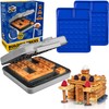Waffle Wow! Building Brick Electric Waffle Maker - GREY with
