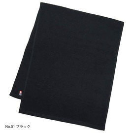 Imabari Towels, Commercial Use, Face Towels, Set of 2, M Color, 13.4 x 33.9 inches (34 x 86 cm), For Beauty Salons, 100 Colors, Lightweight Thin (No.01, Black) mc-ft2