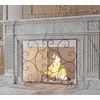 Kingson Single Panel Decorative Flat Fireplace Screen Cover Handcrafted Durable