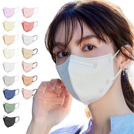 [MIR] 3Dマスク【５２枚入り】 使い捨てマスク 立体マスク 不織布 ３層 耳が痛くならない くちばし カラー ゆとり向け 普通サイズ 3d 高通気(ホワイト