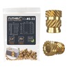 ruthex #8-32 Threaded Inserts - 50 Pieces RX-8-32x8.1 Brass Heat