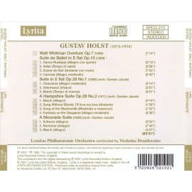 LONDON PHILHARMONIC ORCHESTRA HOLST: WALT WHITMAN OVERTURE; SUITE DE BALLET; SUI