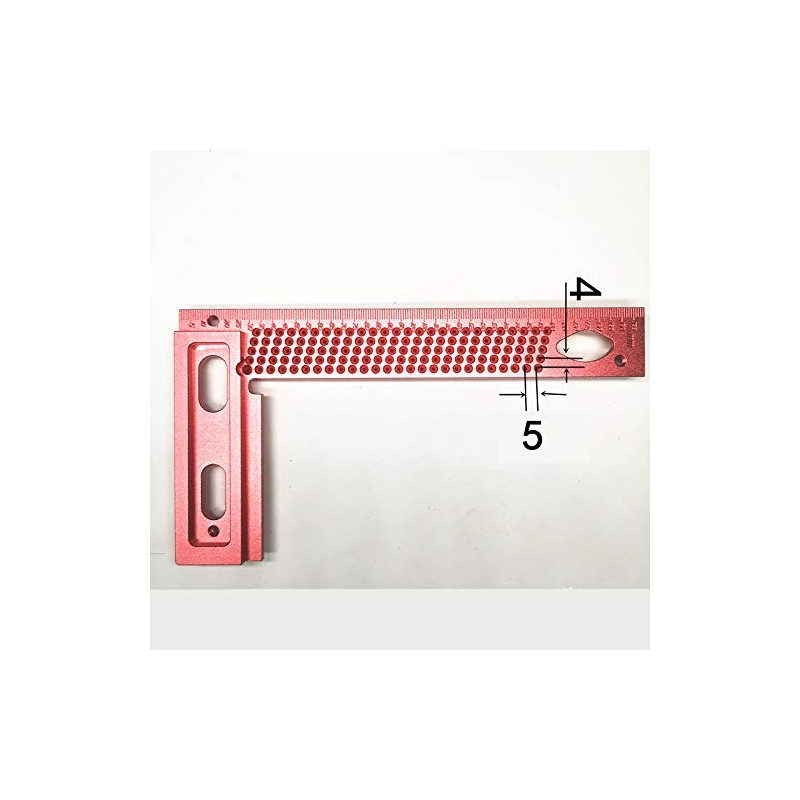 CarAngels Woodworking Ruler Gauge T-Shaped Cage Right Angle Ruler Injury