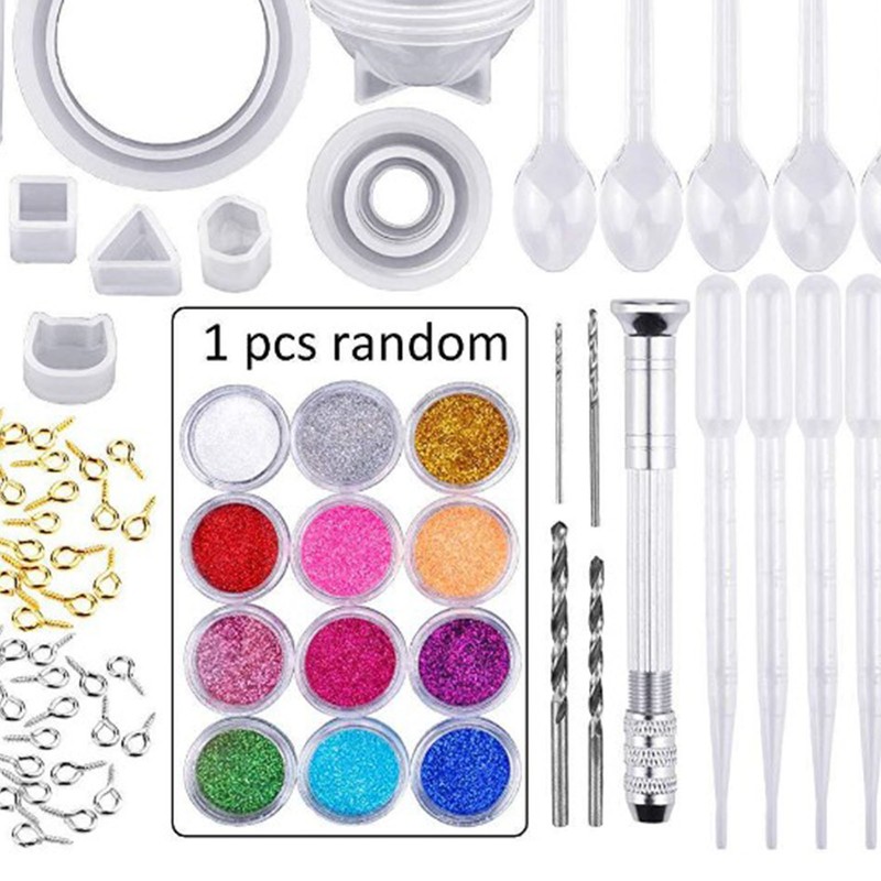 83Pcs Epoxy Jewelry Making Kit Soft Silicone Tear Resistant Widely