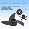 Della Stella MGA089B Three-Blade Trolling Motor Propeller Replacement for Motorguide