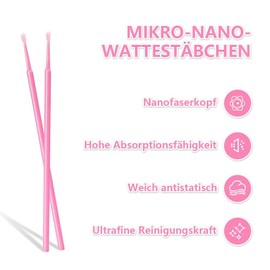 Dreamil Micro Applicator Brushes, Pack of 400 Disposable Micro Brushes, Micro Eyelash Brush, Mascara Swab for Lashes Graft, Makeup Cleaning Sticks, Cleanliness (Pink/Light Purple/Blue) (Pink 400