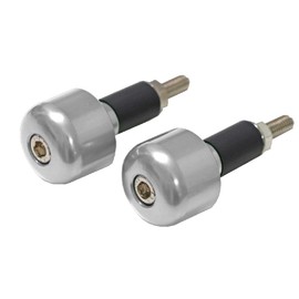 Moto Base MBBED-04 Handle Parts Universal Aluminum Bar End (Silver/Inner Diameter: 0.5 - 0.7 inches (14 - 19 mm)