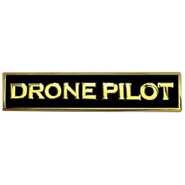 PBX-013-D Drone Pilot Black Commendation Bar Pin Police Government Real Estate Commercial FAA Construction Photographer