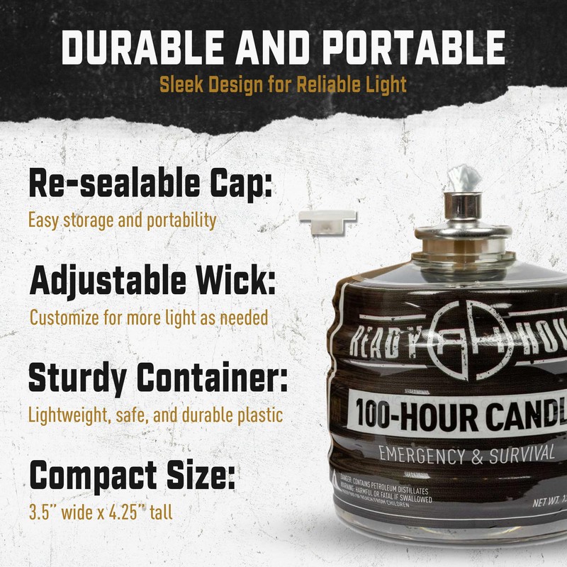 100-Hour Candle for Emergencies (12-Pack)