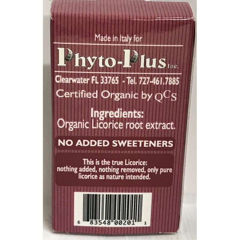 Zagarese 100% Organic Licorice, Original, 0.88 Ounce Flip Top Box