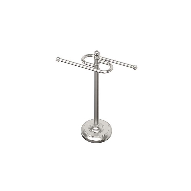 Gatco 1547 Counter Top S Style Towel Holder, Satin Nickel