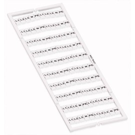 WAGO WMB-Bezeichnungssystem W:L1,L2,L3,N,PE(20x) 793-5472