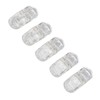 20pcs Hearing Aid Lanyard Clip ABS Portable Transparent Clip Accessory
