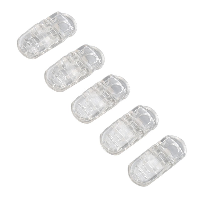 20pcs Hearing Aid Lanyard Clip ABS Portable Transparent Clip Accessory