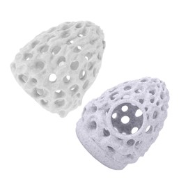 Totority 2pcs Shrimp Hide: Betta Fish Hideout Aquarium Dome Shrimp Breeding Cave Protection Hideaway Multi-Hole Habitat Fish Tank Decoration Ornament