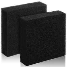 Innconee 2 Pcs 10"x10"x2" Aquarium Bio Sponge Filter Pad Filter Media Foam Sponge Cut-to-Size Foam for Aquarium Fish Tank Pond