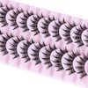 DSLONG 10 Pairs Manga Lashes Wet Look Lashes Effect Cat