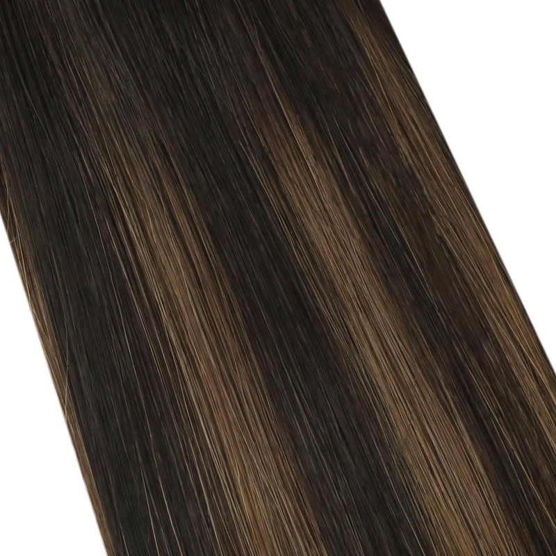 Moresoo Tape Extensions, Real Hair, Balayage, Remy Human Hair Skin
