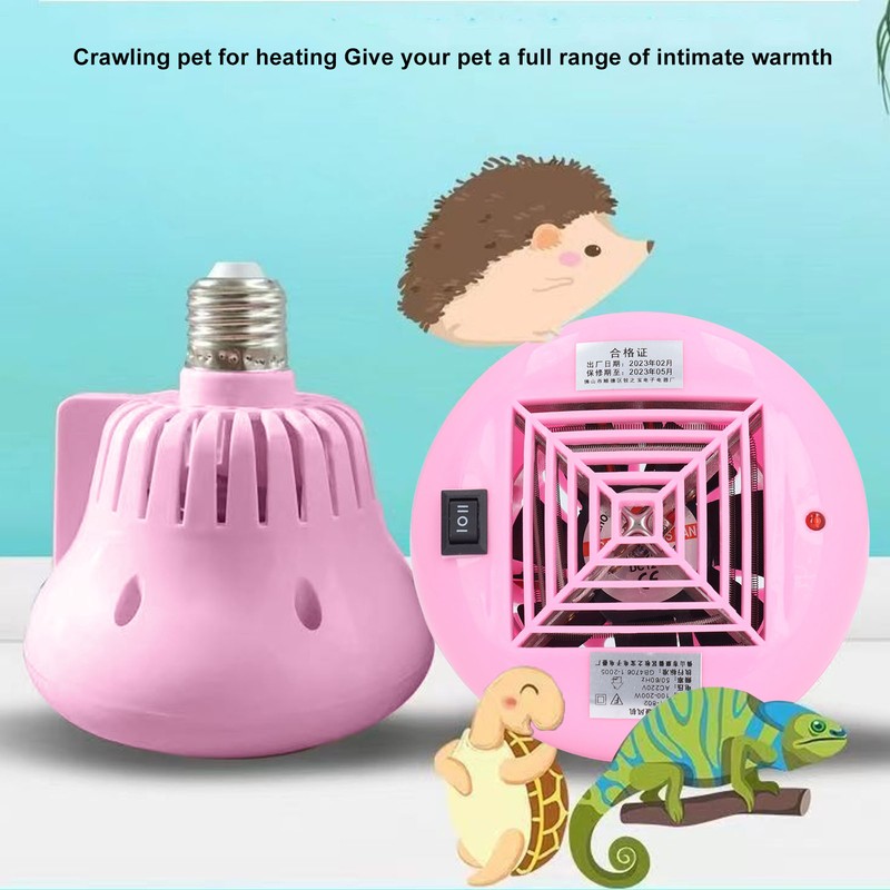 Chicken Coop Heater Lamp E27 Adjustable Temperature Overload Protect Pet