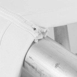 beamz White Lycra Truss Sleeve 200x30x30cm for DJ, Stage, and Event Lighting – Stretch Fabric Cover for Trussing, Professional Presentation, Easy Setup, UV Reactive for Stunning Light Effects