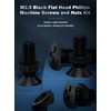 Zmbroll 620 Pieces M 2.5 Flat Head Machine Screw Black