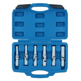 AB Tools Extra Long Diesel Glow Plug Socket Set Universal Joint 8-16mm Removal 3/8" Dr