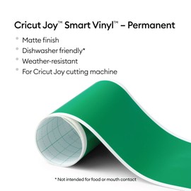 Cricut Joy Smart Permanent Matte Vinyl (5.5 in x 48 in) for Cricut Joy, Create DIY Projects, Decals, Stickers & More, All-Weather & Fade-Proof, Ideal for Indoor/Outdoor Use, Grass