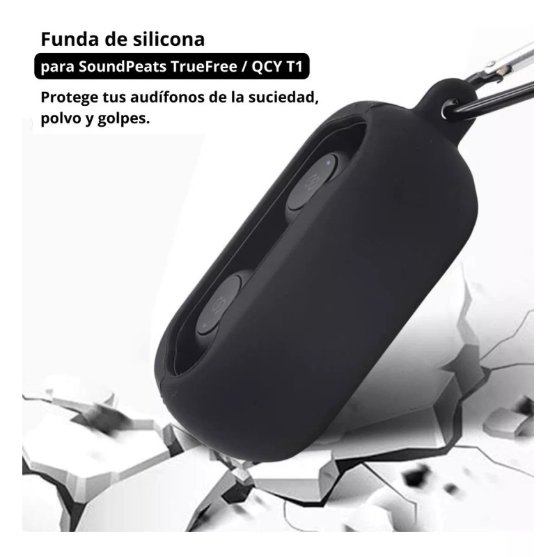 Estuchelandia Funda Protectora De Silicona Audifonos Sound Peats Qcy T1