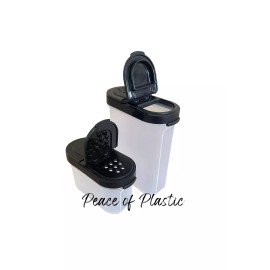 Tupperware NEW Modular Mates Spice Shakers (Set of 2) Black Seals