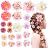 21 PCS Hair Flower Clips Women Girls Boho Hair Barrettes