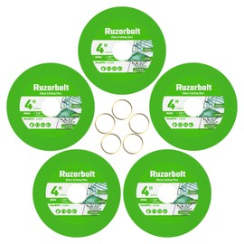 Glass Cutting Disc 4 Inch (5PCS) for Angle Grinder, 4" X 7/8" Tile Cutting Disc, Ultra-Thin Glass Cutters Tools for Ceramic, Crystal, Wine Bottle, Tile, Jade