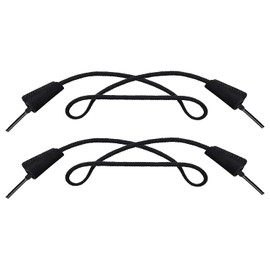 Endoto Shoelaces for Hey Dude Cotton Round Strings Replacement Shoes Laces(Color:Black,Size:19Inch)