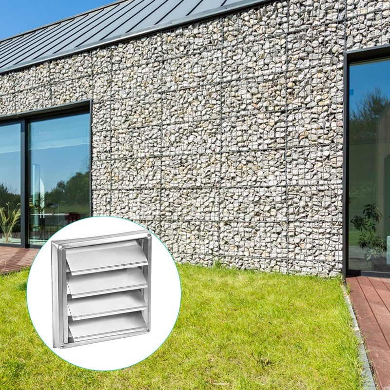 Pinsheng Stainless Steel Ventilation Grille with Check Flap, Weather Protection