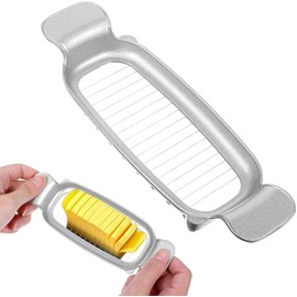 RROAD Butter and Cheese Slicer, Stainless Steel Multipurpose Cheese Slicer, Butter Slicer, Cheese Slicer, Ergonomic Handle for Cutting Cheese Cubes