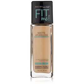 Maybelline New York Fit Me Matte Plus Pore Less Foundation, Soft Sand, 1 Fluid Ounce