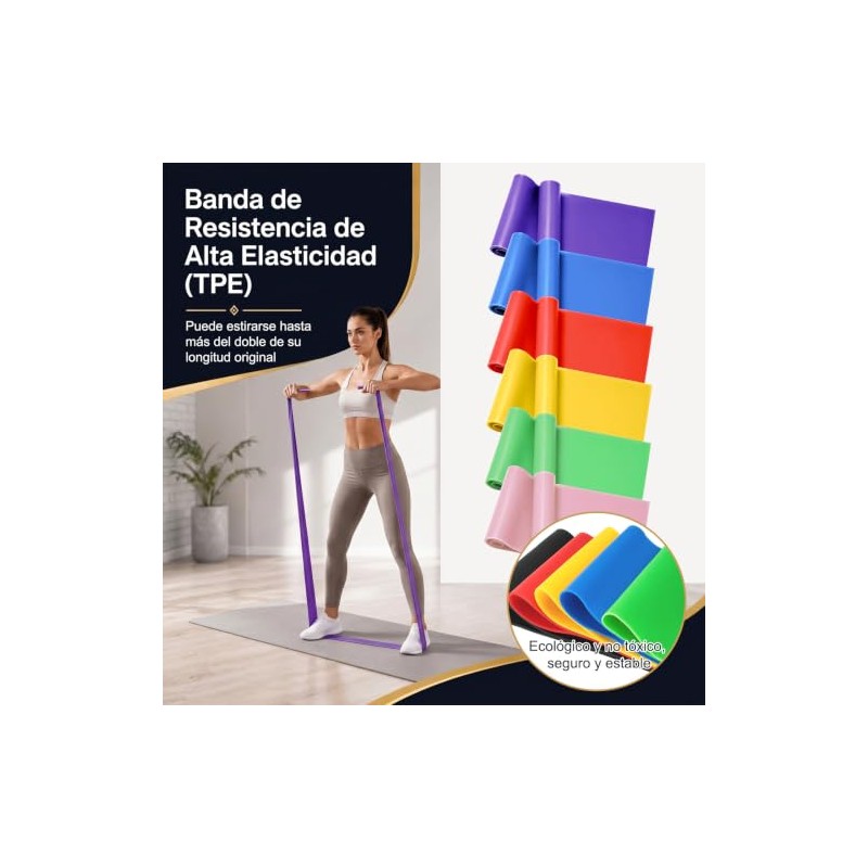 KTMOUW 11 PCS Bandas de Resistencia Ligas para Ejercicio TPE
