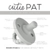 Ryan & Rose Cutie PAT Pacifier Teether (Stage 2, Grey)