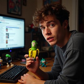 Dlishka Italian Brainrot Action Figures Set,8-Piece Funny Collectible Figures for Kids & Adults,Tralalero Tralala-Inspired,Creative Shark,Monkey and More Toys,Safe Gifts for Fans Ages 6+ (A 8PCS)