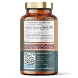 New: High Strength Lactobacillus Reuteri Probiotic – 6 Billion CFU – 90 Capsules – Advanced Shelf Stable L Reuteri – Research-Backed Strain – Vegan – GMP – UK Made Supplement