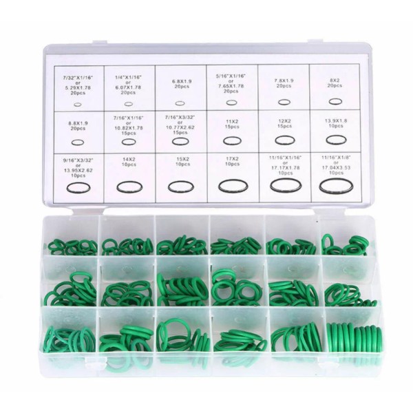 Unbranded 270 Green O Rings 18 Sizes A/C System Air