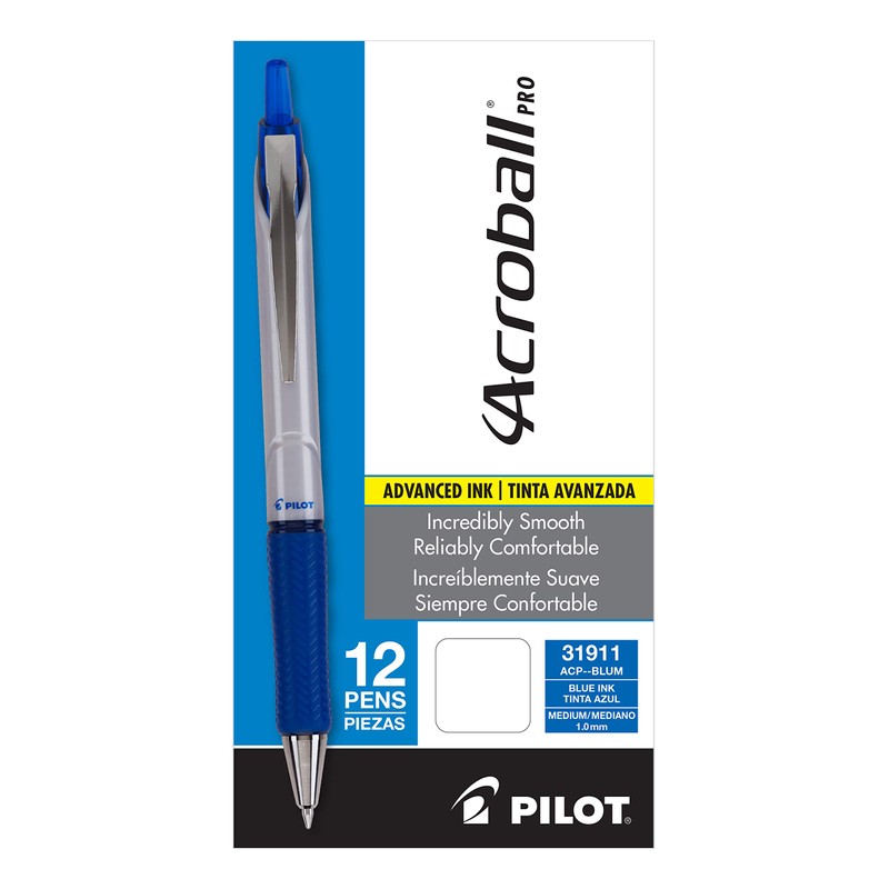 PILOT Acroball Pro Advanced Ink Refillable & Retractable Ball Point
