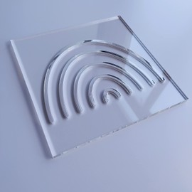 Rainbow Router Template, Clear Acrylic Template, Woodworking Router Template