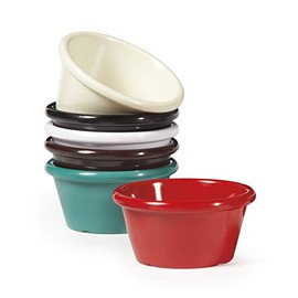 G.E.T. Enterprises S-660-R 6 oz. Ramekin, Break Resistant, Melamine, Red (Pack of 12)