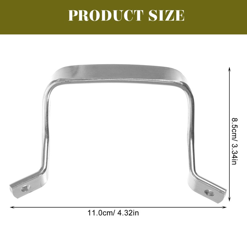 Kichvoe 1 Set Stainless Steel Pot Handles Replacement Metal Pot