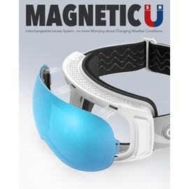 findway Ski Goggles OTG for Women Men Adult Youth-Over Glasses Snow Goggles-Interchangeable Lens,Anti Fog Snowboard Goggles