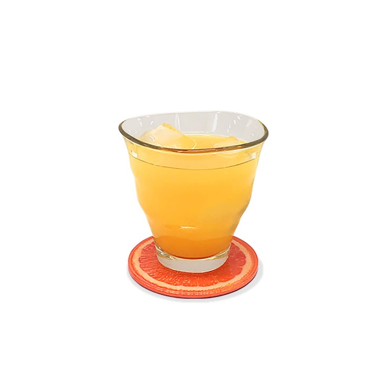 Acrylic Citrus Fruit Coaster Kitchen Office Fruit Juicy Fruit Fashionable