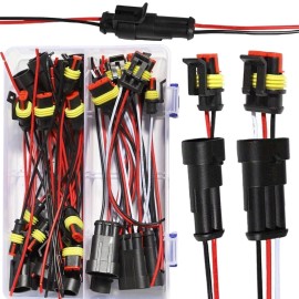 Unbranded 2/3Pin 15Kits Harness Connector - Automotive Wire Quick Disconnect