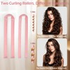 Heatless Curlers Set, Heatless Curls Overnight - Pink