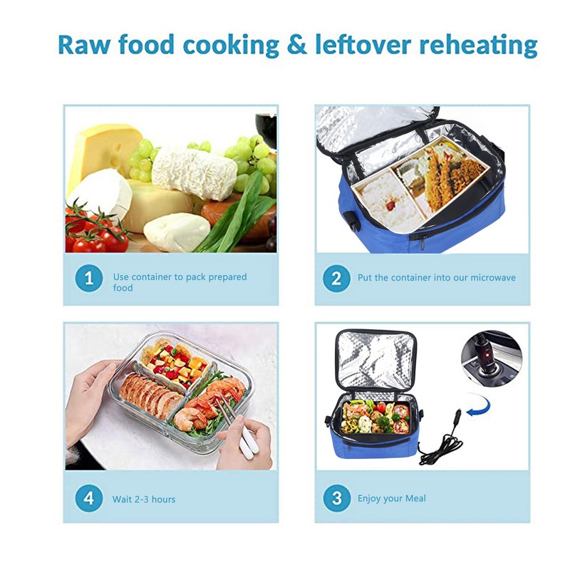 Portable Food Warmer Lunch Box Insulation Heating Electronic Food Pack